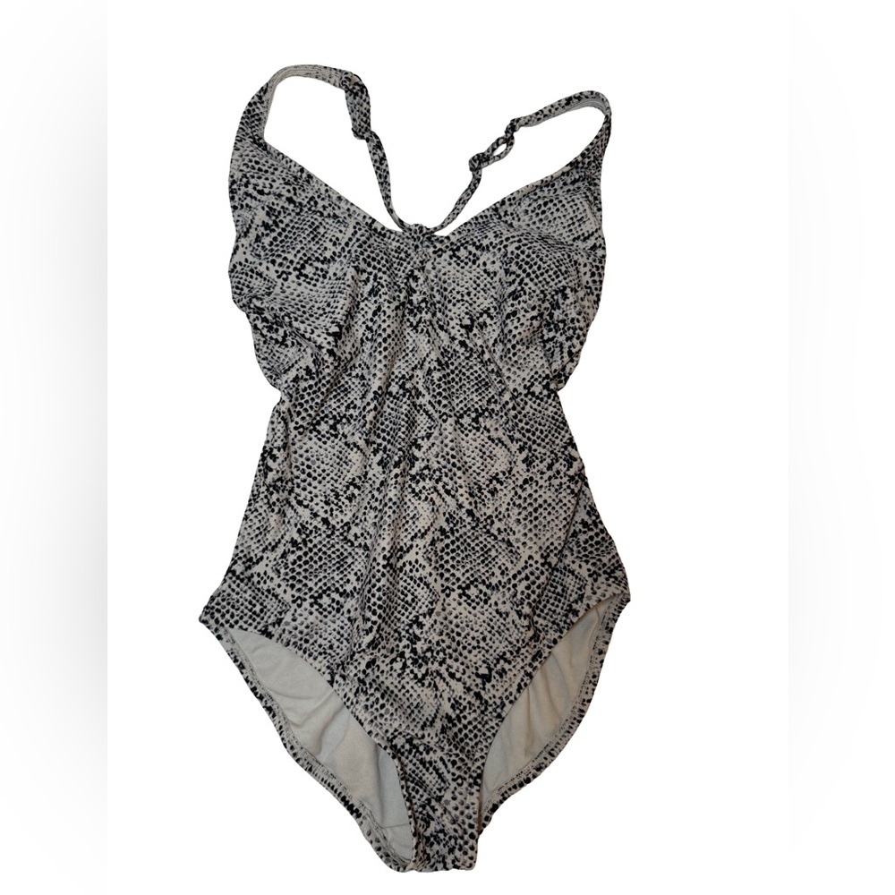 Target Monochrome Snakeskin Women's One Piece Swimsuit